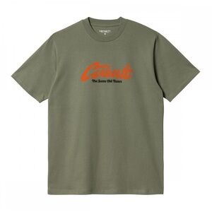 Carhartt WIP Olive Tee with Orange Logo